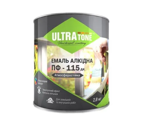 Емаль алкідна ULTRATONE ПФ-115, салатовий, 2,8кг